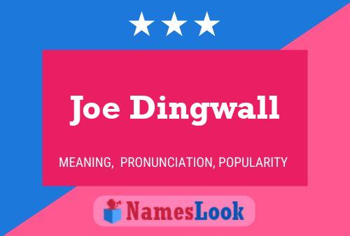 Постер имени Joe Dingwall