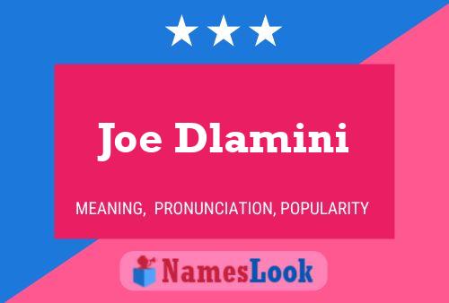 Постер имени Joe Dlamini