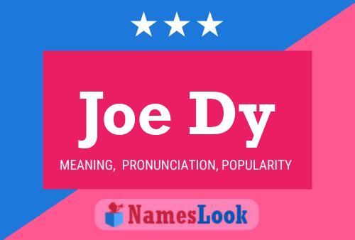 Постер имени Joe Dy