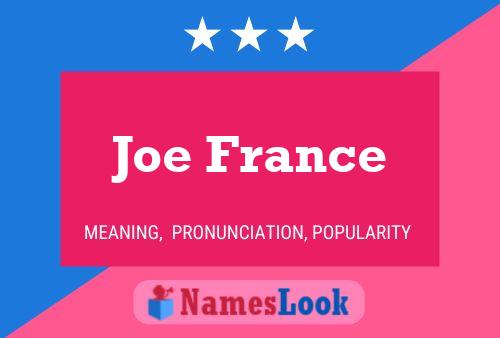 Постер имени Joe France