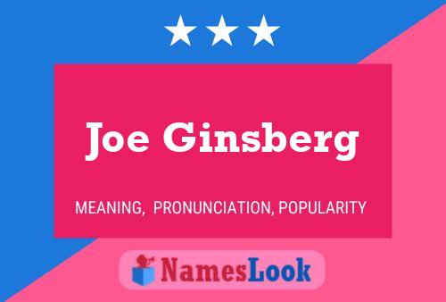 Постер имени Joe Ginsberg