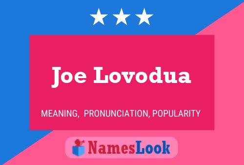 Постер имени Joe Lovodua