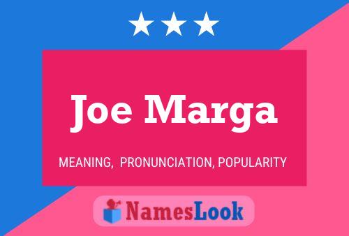 Постер имени Joe Marga