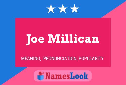 Постер имени Joe Millican