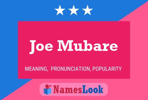 Постер имени Joe Mubare