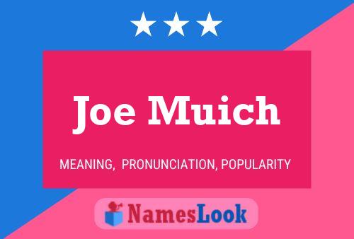 Постер имени Joe Muich