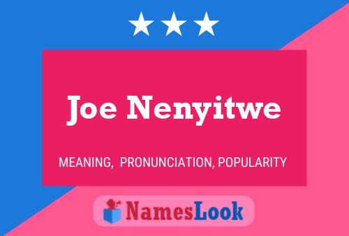 Постер имени Joe Nenyitwe