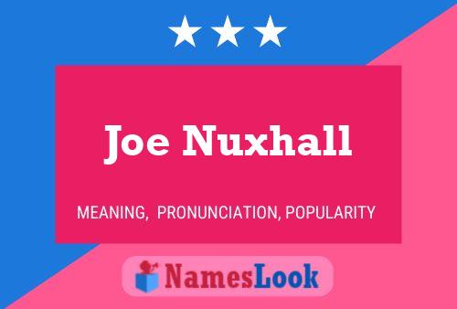 Постер имени Joe Nuxhall