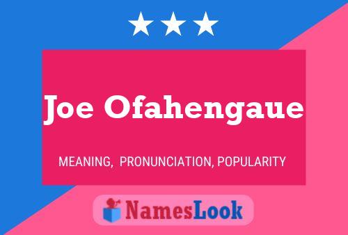 Постер имени Joe Ofahengaue