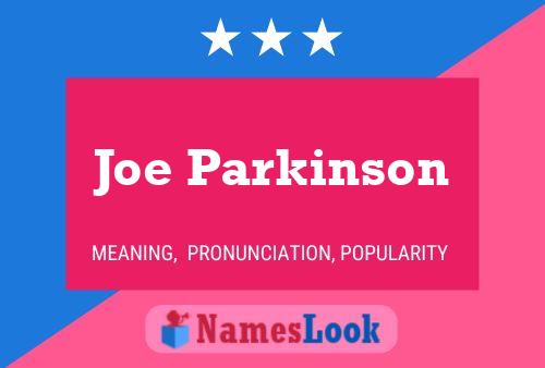 Постер имени Joe Parkinson