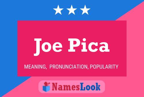 Постер имени Joe Pica