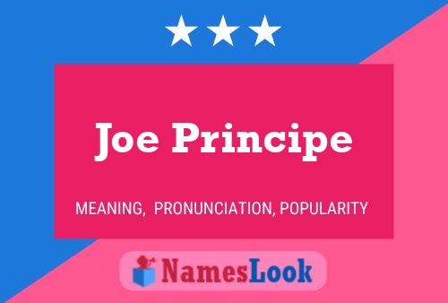 Постер имени Joe Principe