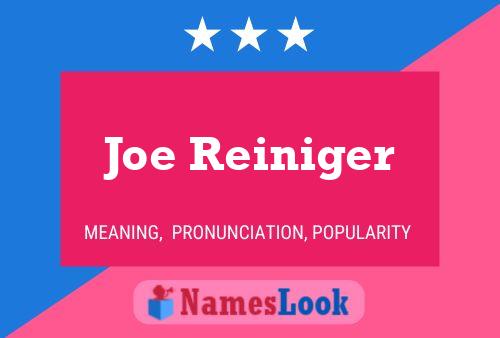 Постер имени Joe Reiniger