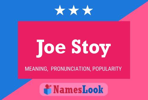 Постер имени Joe Stoy