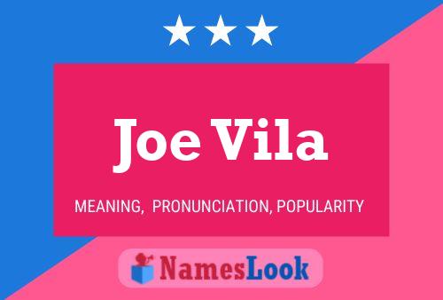 Постер имени Joe Vila