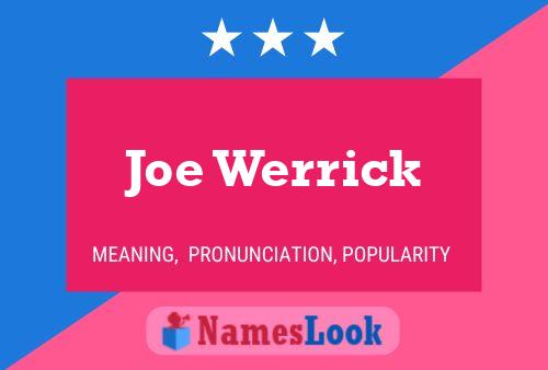 Постер имени Joe Werrick