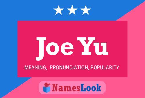 Постер имени Joe Yu