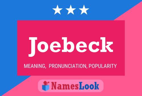 Постер имени Joebeck