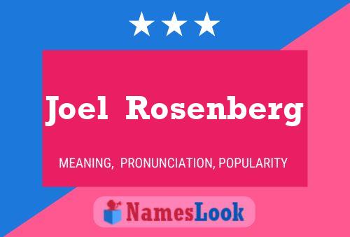 Постер имени Joel  Rosenberg