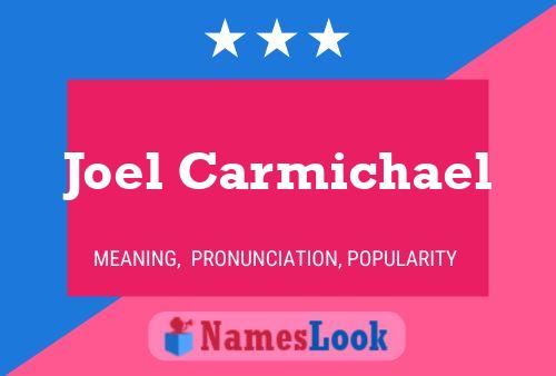 Постер имени Joel Carmichael