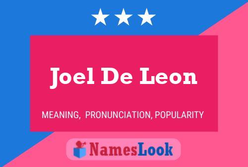 Постер имени Joel De Leon