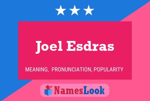 Постер имени Joel Esdras