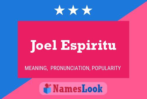 Постер имени Joel Espiritu