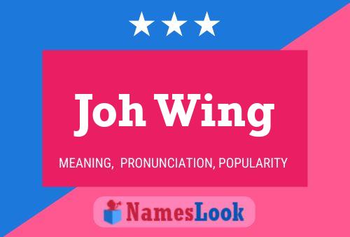 Постер имени Joh Wing