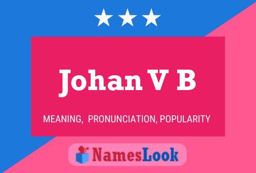 Постер имени Johan V B