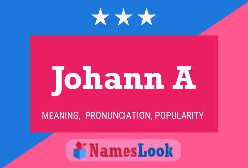 Постер имени Johann A