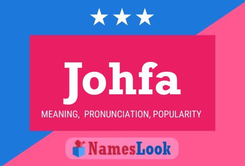 Постер имени Johfa