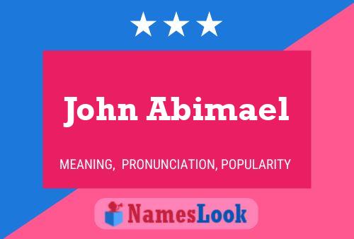 Постер имени John Abimael