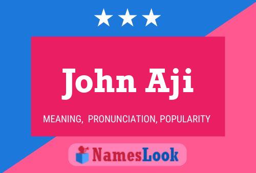 Постер имени John Aji