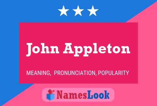 Постер имени John Appleton