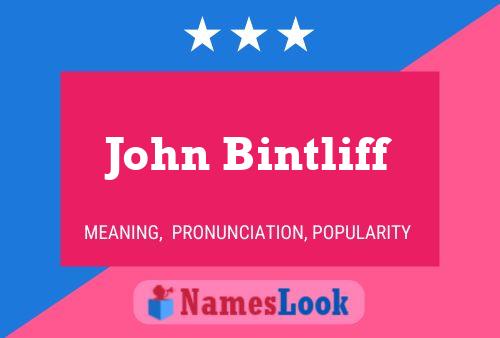 Постер имени John Bintliff