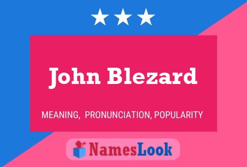 Постер имени John Blezard