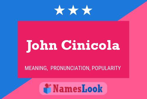 Постер имени John Cinicola