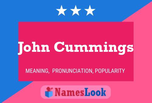 Постер имени John Cummings