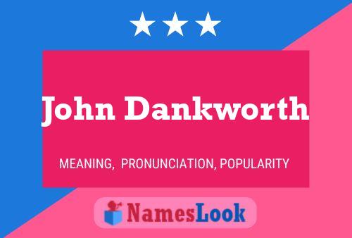 Постер имени John Dankworth