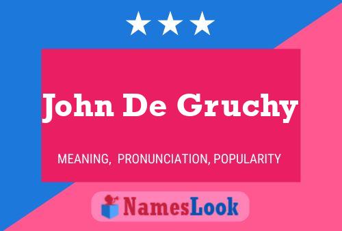 Постер имени John De Gruchy