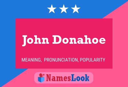 Постер имени John Donahoe