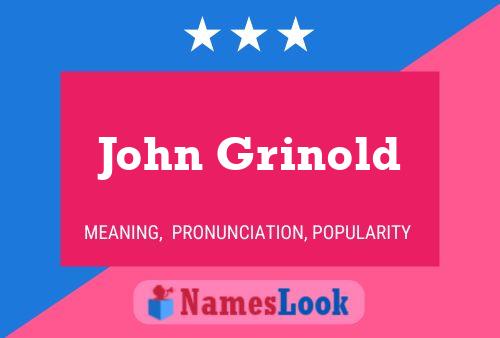 Постер имени John Grinold