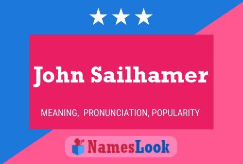 Постер имени John Sailhamer