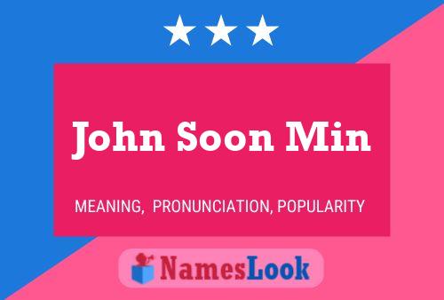 Постер имени John Soon Min