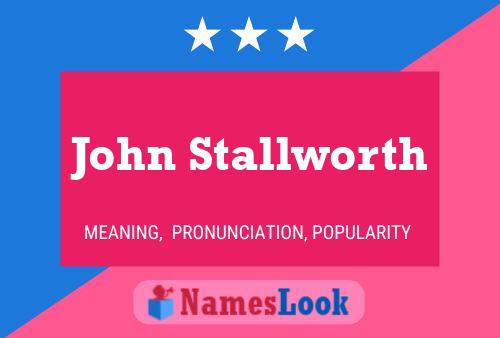 Постер имени John Stallworth