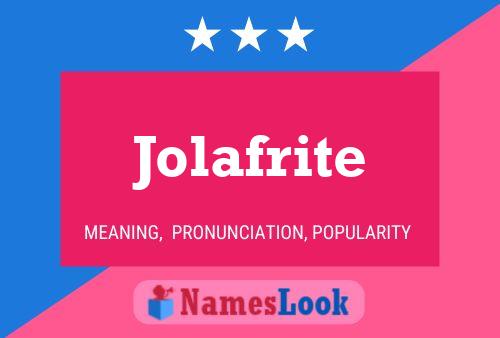 Постер имени Jolafrite