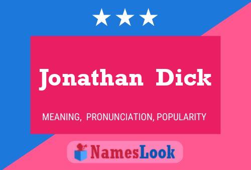 Постер имени Jonathan  Dick