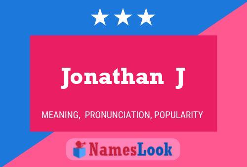 Постер имени Jonathan  J