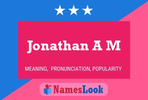 Постер имени Jonathan A M