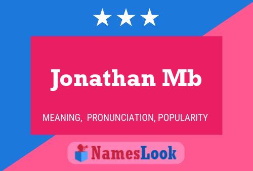 Постер имени Jonathan Mb